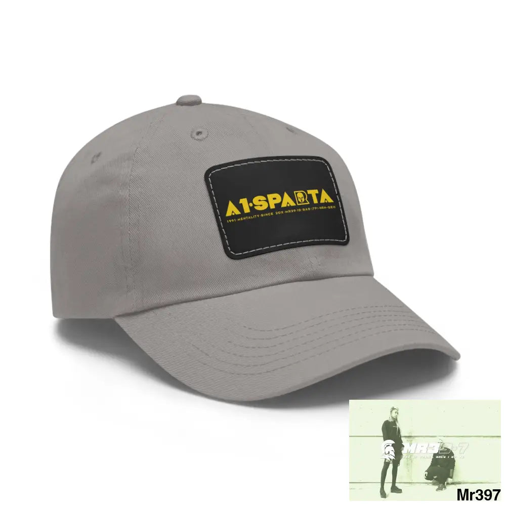 A1•Sparta Dad Hat with Leather Patch (Rectangle) Hats