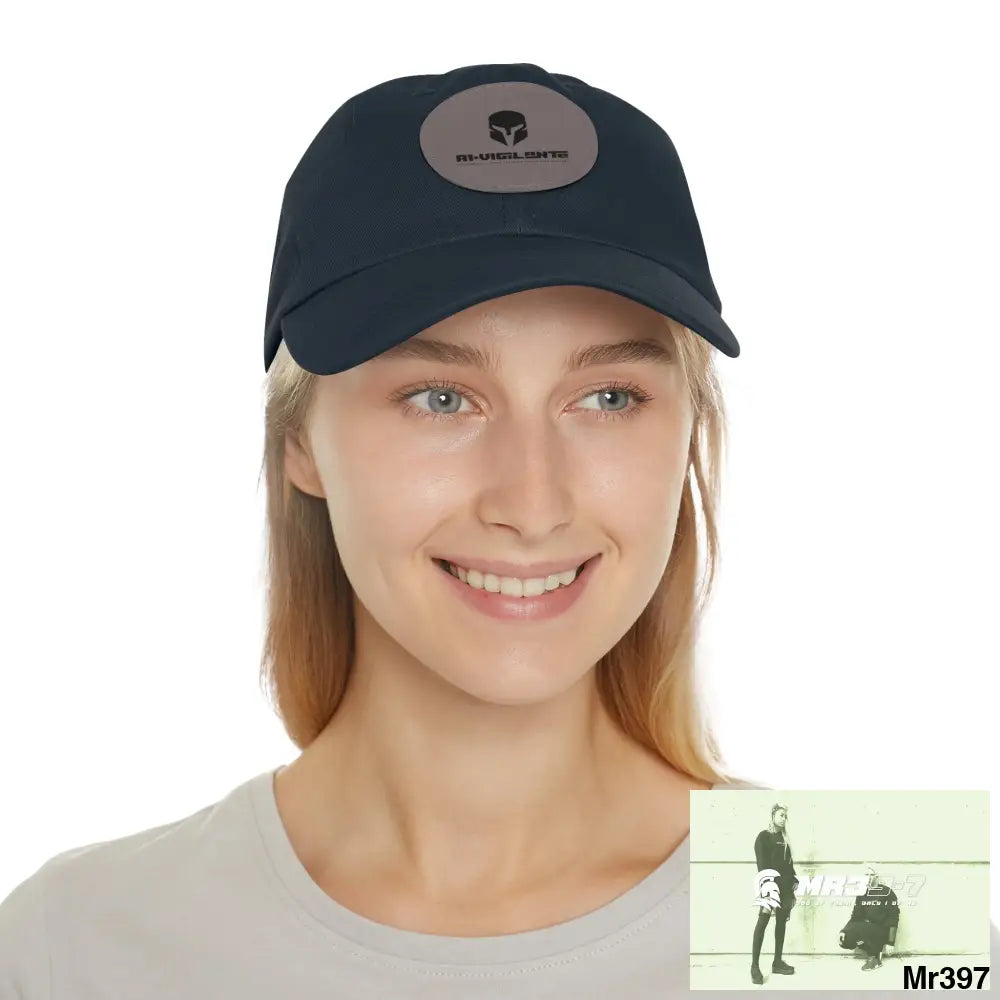 A1.SPARTA Dad Hat with Leather Patch (Round) Hats