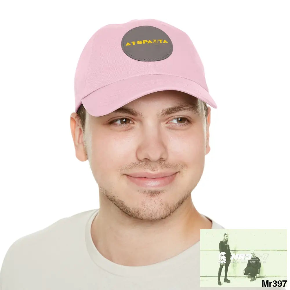 A1.Sparta Dad Hat with Leather Patch (Round) Hats