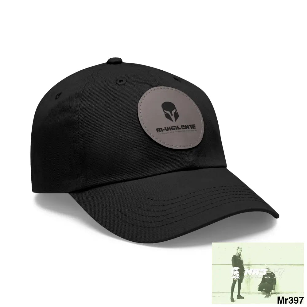 A1.SPARTA Dad Hat with Leather Patch (Round) Hats