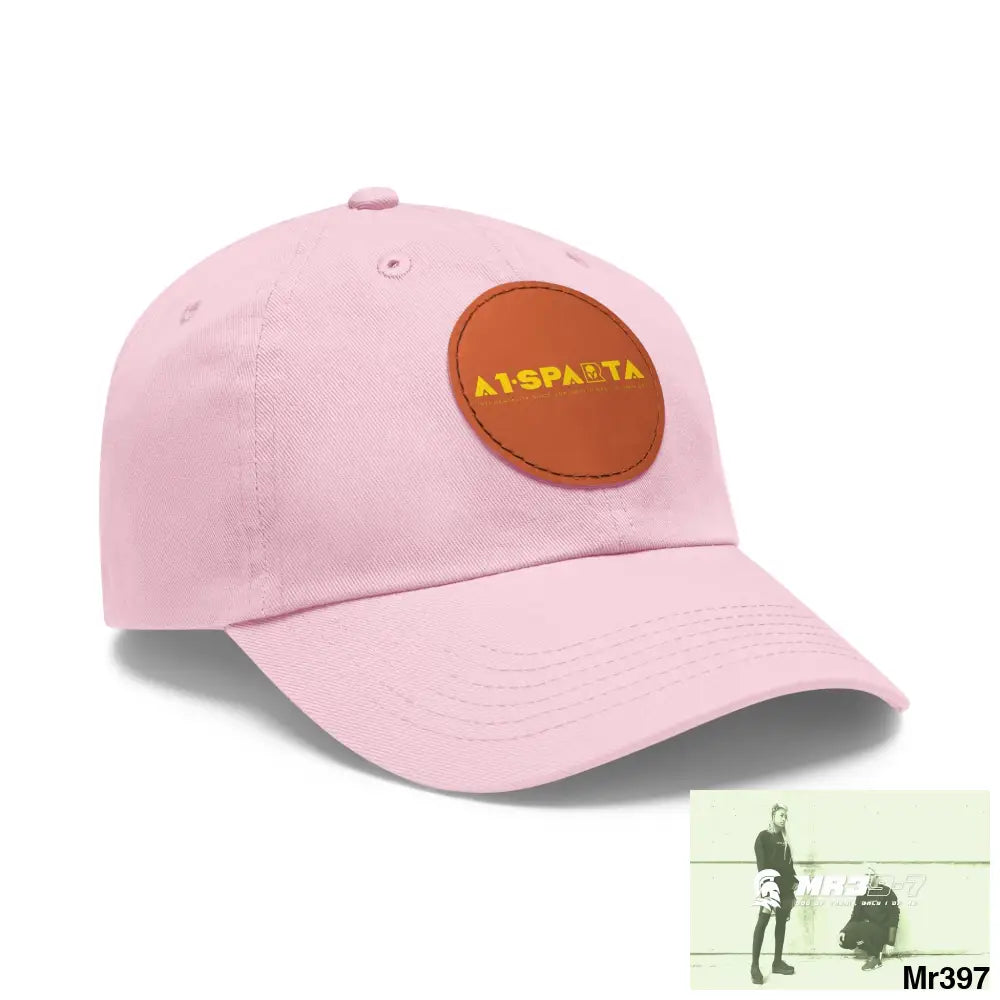 A1.Sparta Dad Hat with Leather Patch (Round) Hats