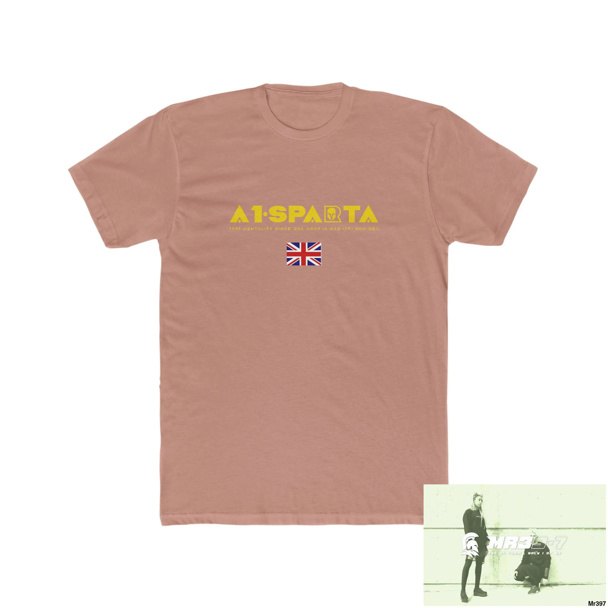 A1-Sparta Dahab In Blind 130 Million Crew Men’s Cotton Crew Tee Solid Desert Pink / S T-Shirt
