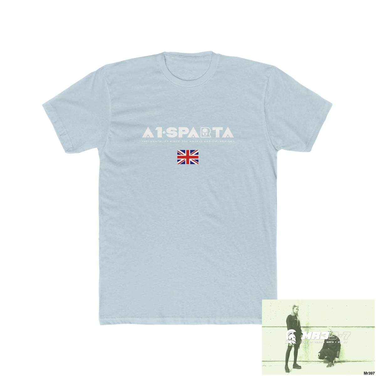 A1-Sparta Dahab In Blind 2014 The 130 Million Crew Men’s Cotton Crew Tee Solid Light Blue / S T-Shirt