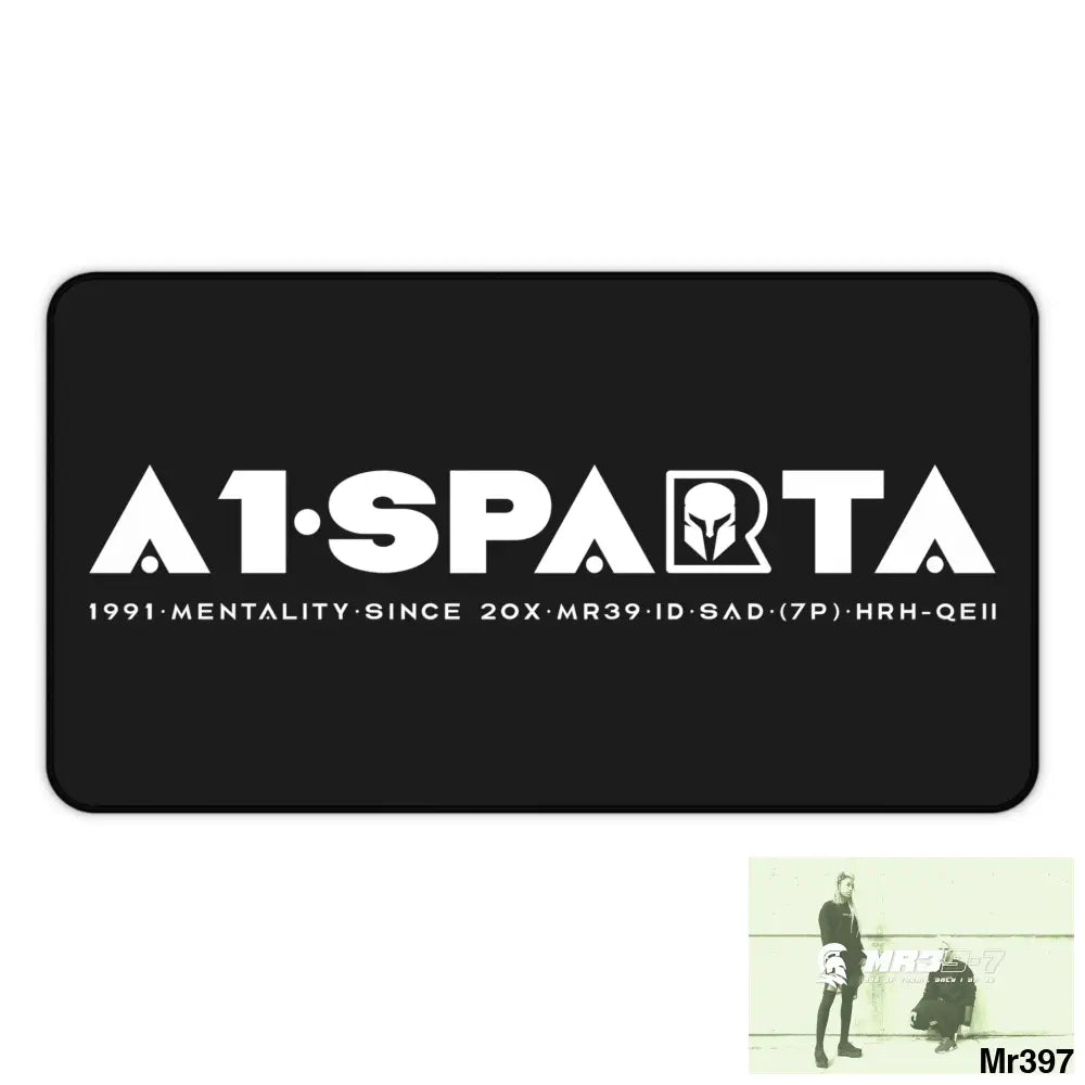 A1-Sparta Desk Mat 12’’ × 22’’ Home Decor