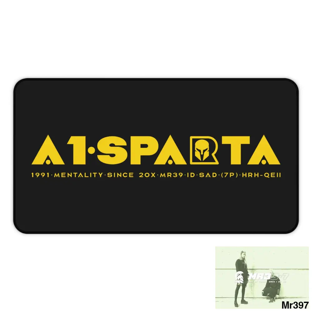 A1-Sparta Desk Mat 12’’ × 22’’ Home Decor