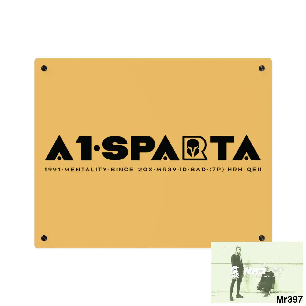 A1 Sparta Edition Acrylic Wall Art Panels 20″ x 16″ (Horizontal) / 0.25’’ Home Decor