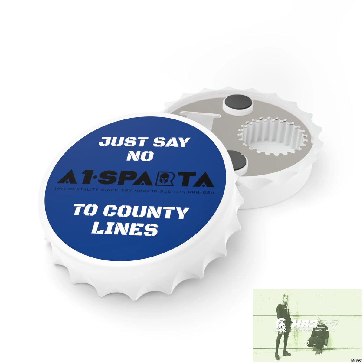 A1- Sparta Edition Just Say No To County Lines Bottle Opener One size / White Accessories