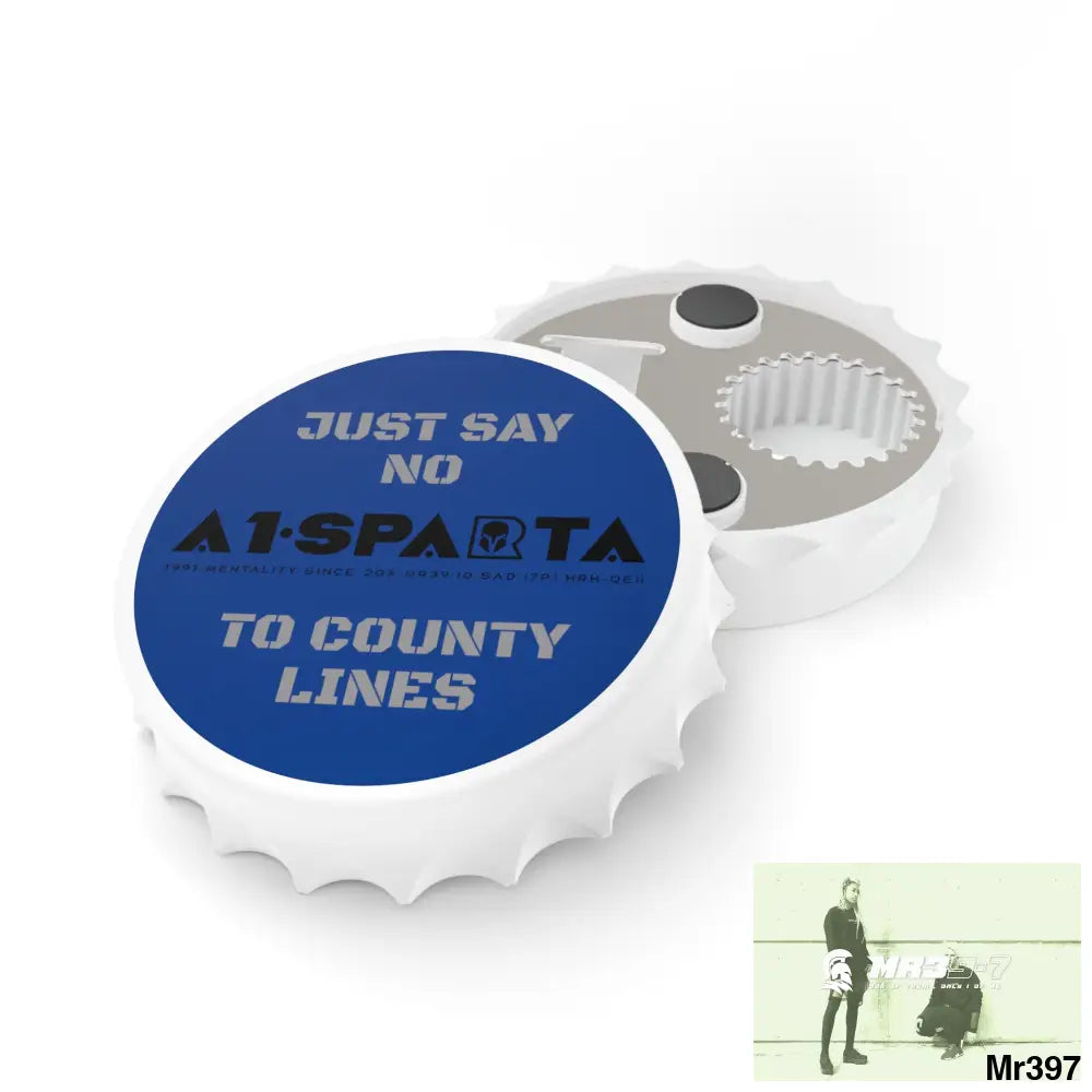 A1- Sparta Edition Just Say No To County Lines Bottle Opener One size / White Accessories