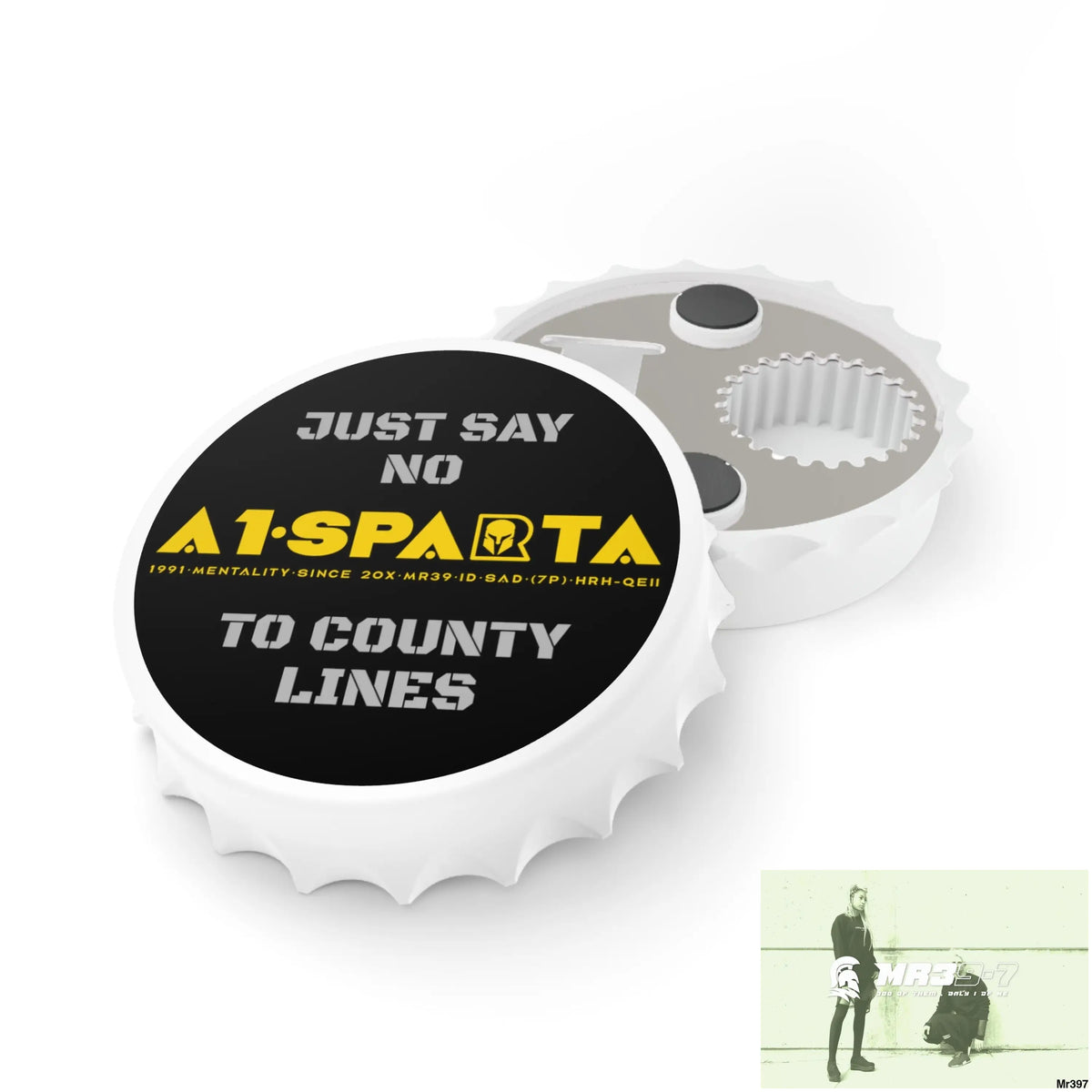A1- Sparta Edition Just Say No To County Lines Bottle Opener One size / White Accessories