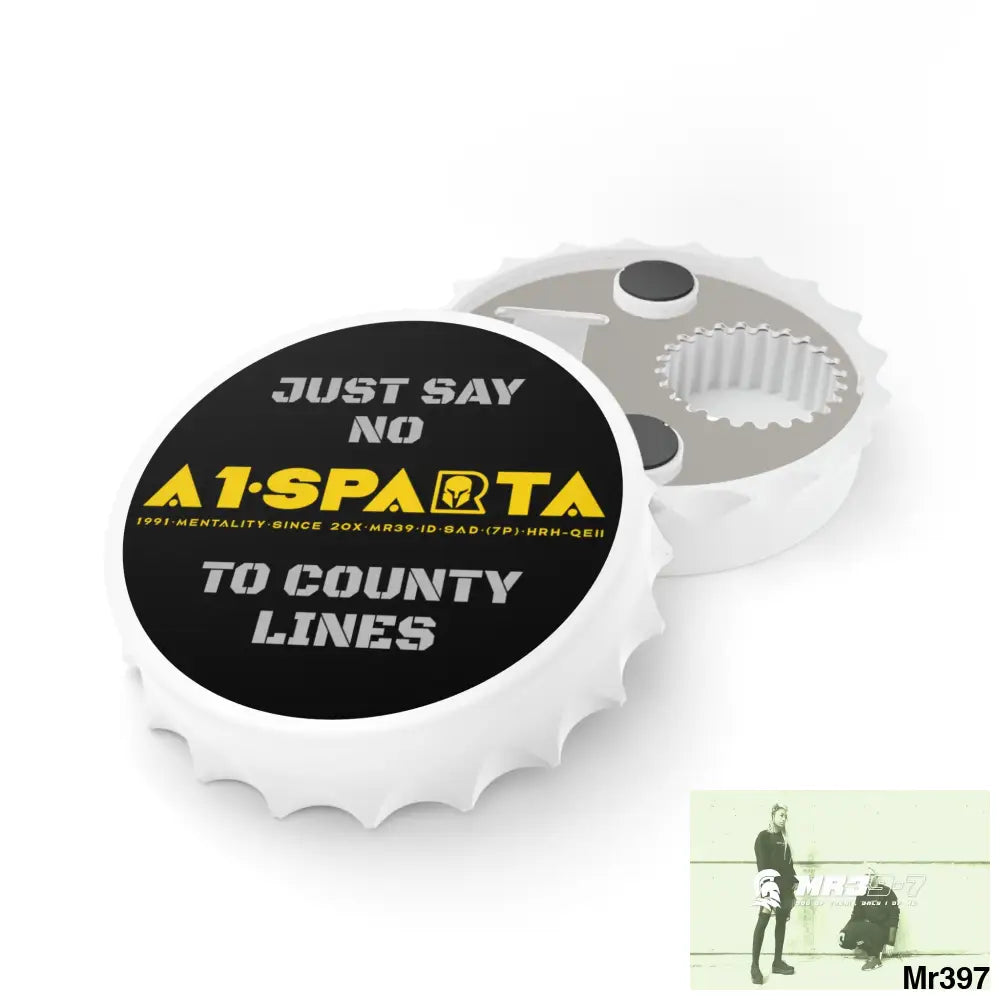 A1- Sparta Edition Just Say No To County Lines Bottle Opener One size / White Accessories