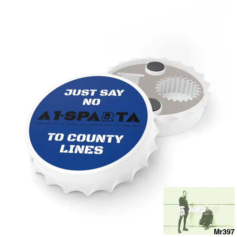 A1- Sparta Edition Just Say No To County Lines Bottle Opener One size / White Accessories