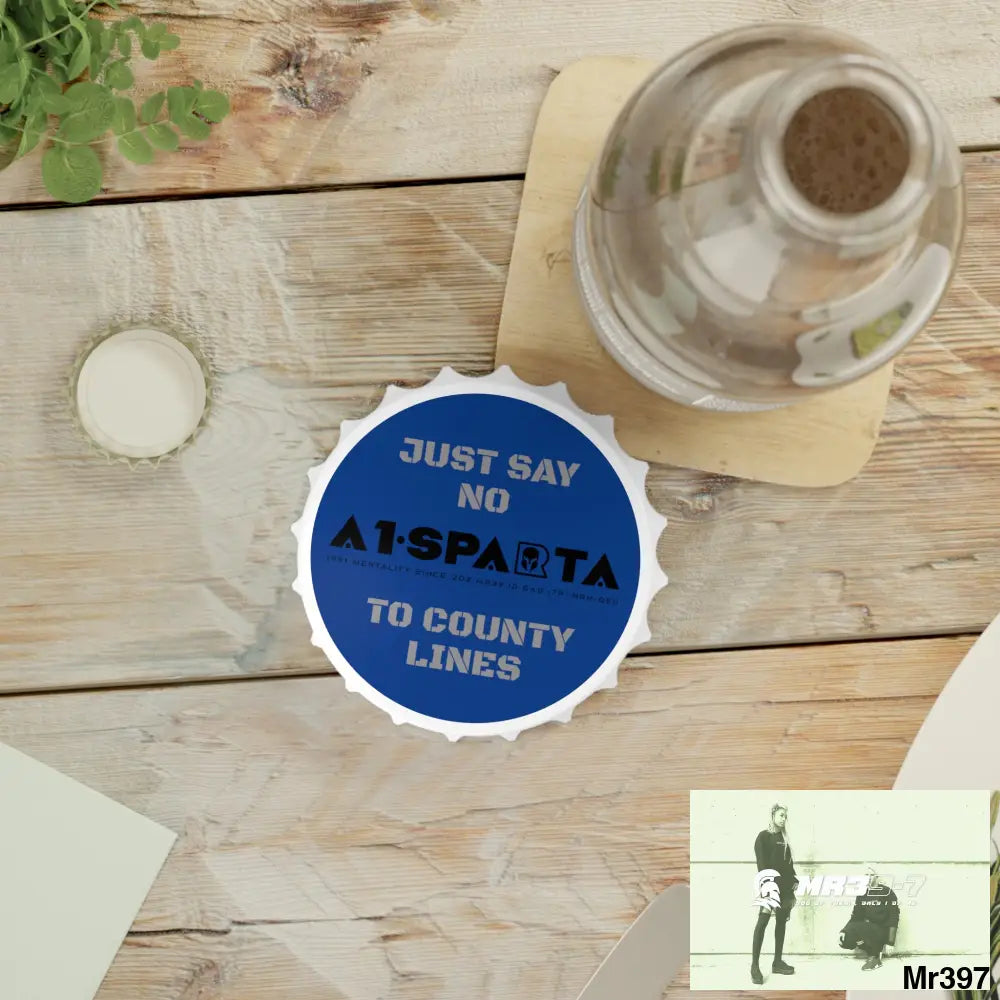 A1- Sparta Edition Just Say No To County Lines Bottle Opener One size / White Accessories
