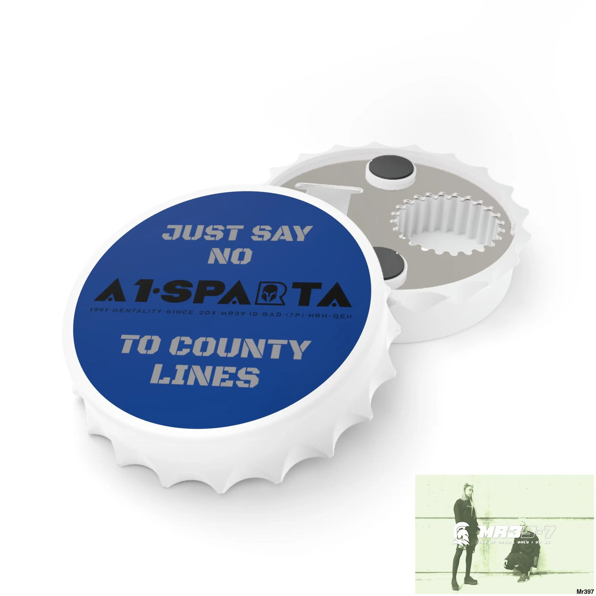 A1- Sparta Edition Just Say No To County Lines Bottle Opener One size / White Accessories