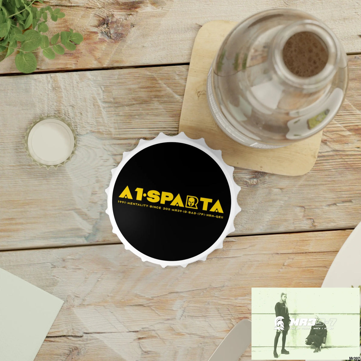 A1.Sparta Edition Magnetic Bottle Opener One size / White Accessories