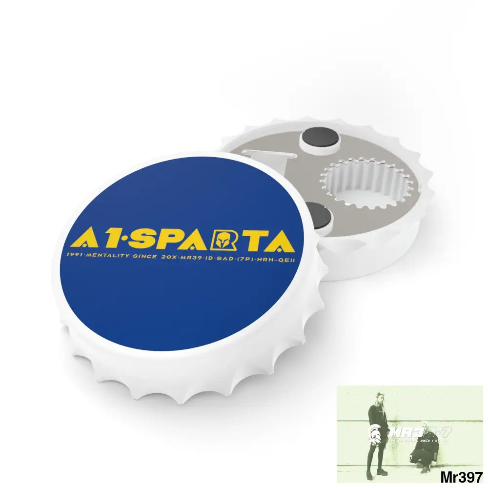 A1.Sparta edition Magnetic Bottle Opener One size / White Accessories