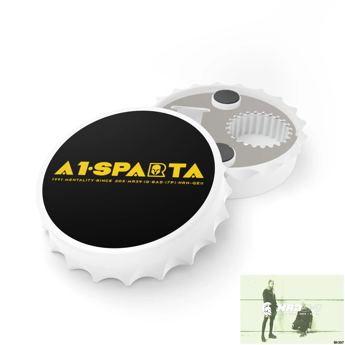 A1.Sparta Edition Magnetic Bottle Opener One size / White Accessories