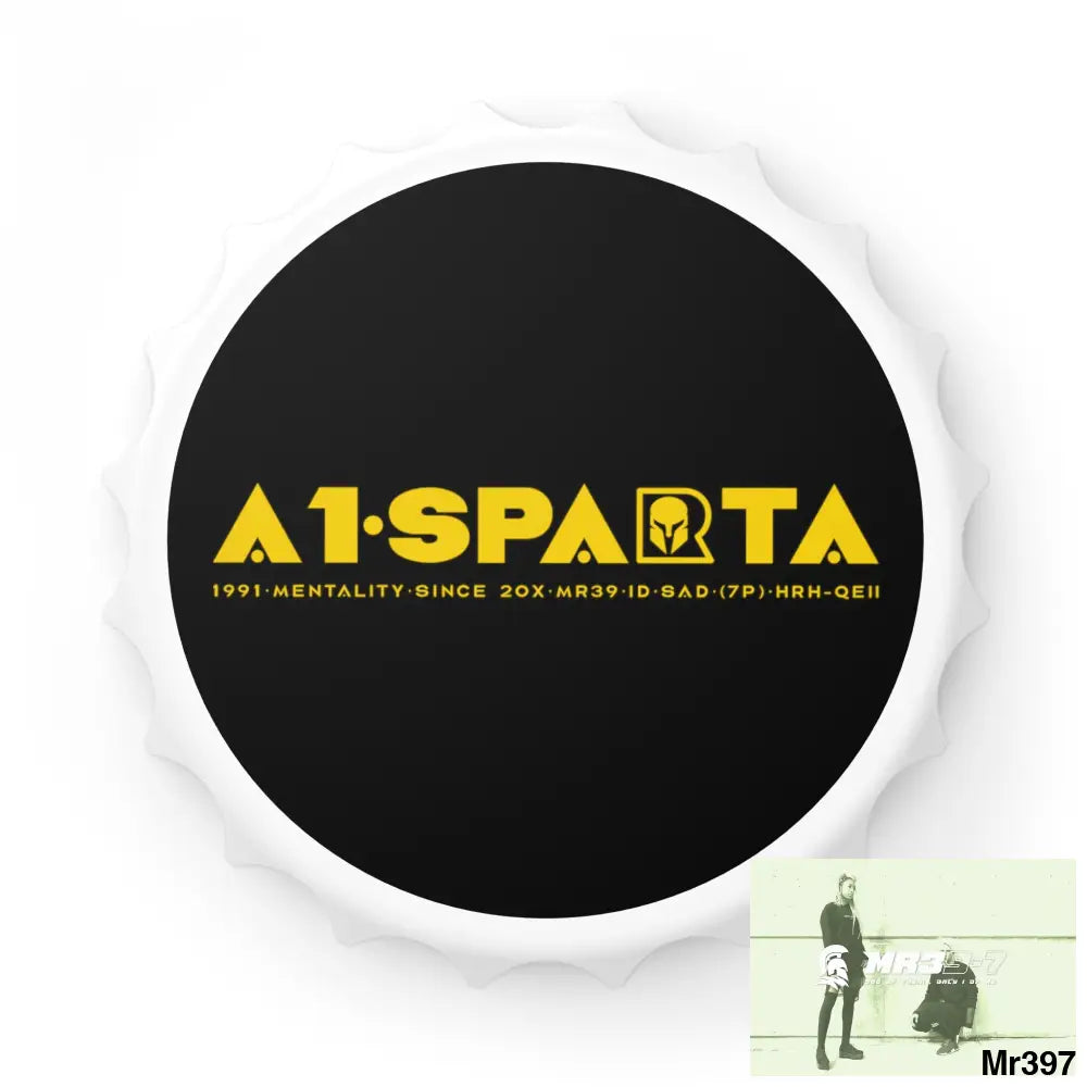 A1.Sparta Edition Magnetic Bottle Opener One size / White Accessories
