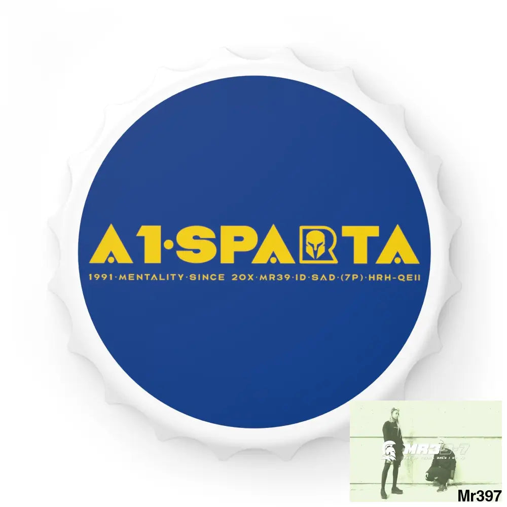A1.Sparta edition Magnetic Bottle Opener One size / White Accessories