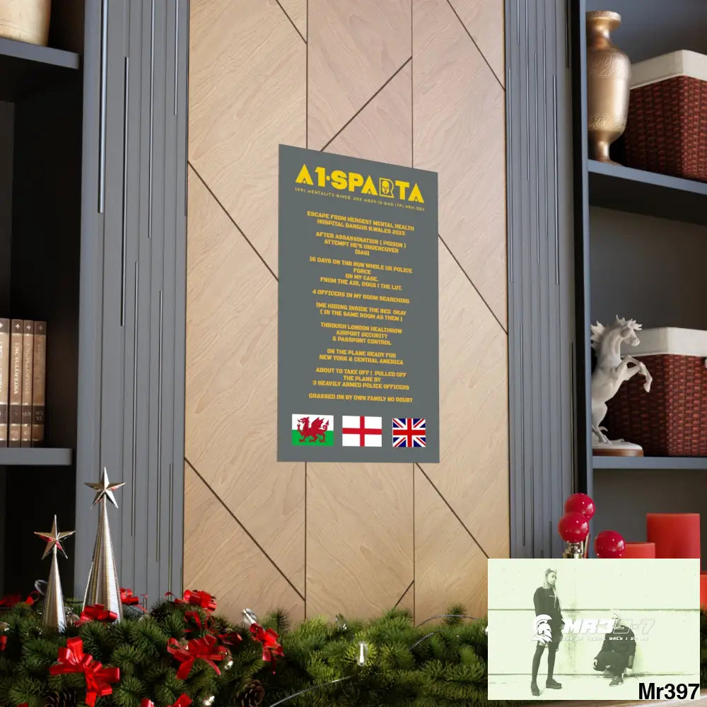 A1-Sparta Escape from Hergest MH Hospital 2013 Matte Vertical Posters Poster