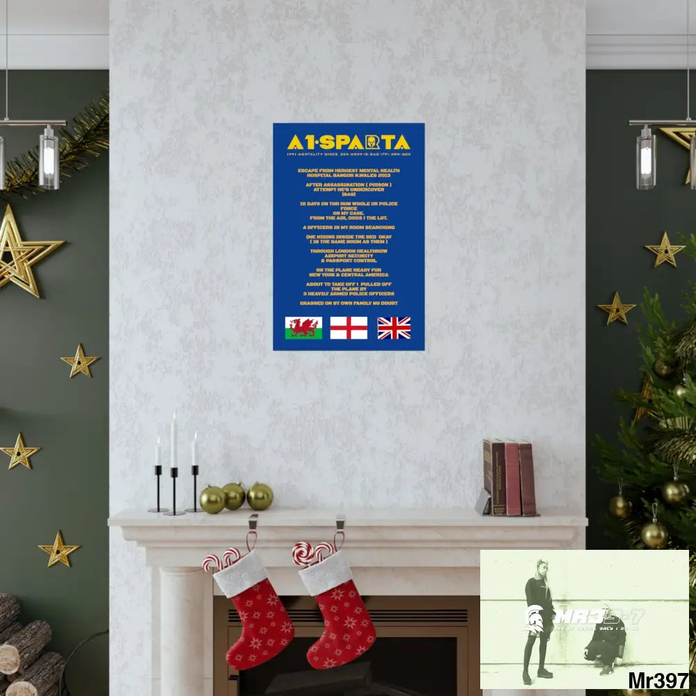 A1-Sparta Escape from Hergest MH Hospital 2013 Matte Vertical Posters Poster