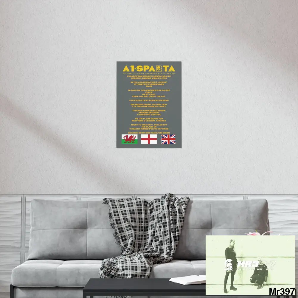 A1-Sparta Escape from Hergest MH Hospital 2013 Matte Vertical Posters Poster