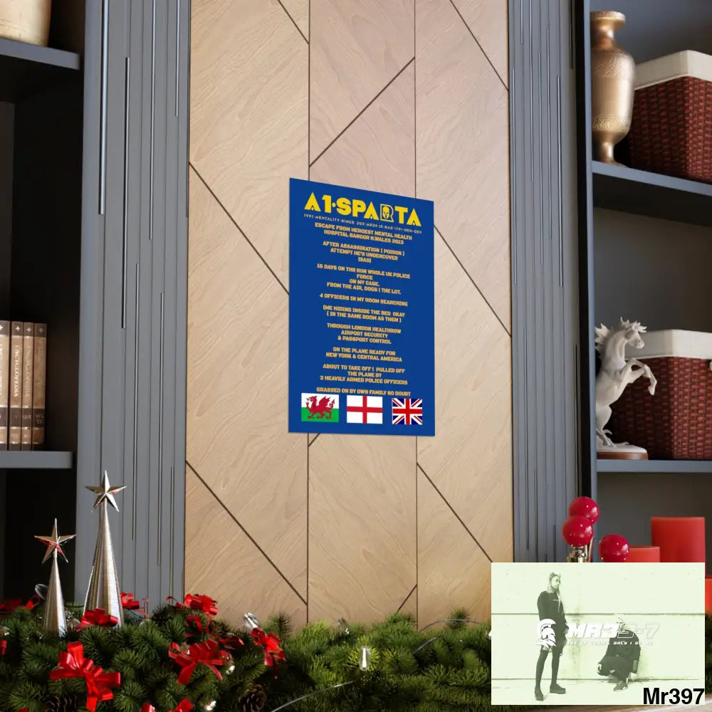 A1-Sparta Escape from Hergest MH Hospital 2013 Matte Vertical Posters Poster