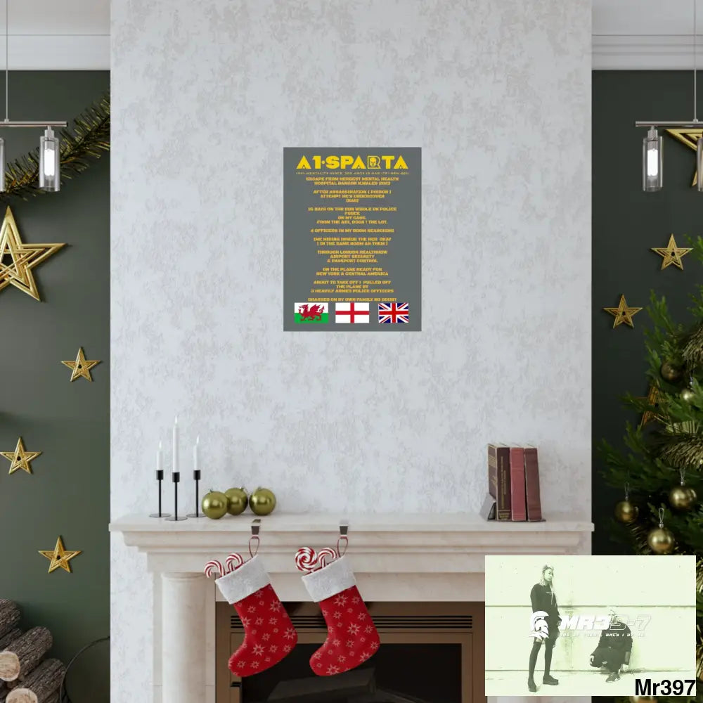 A1-Sparta Escape from Hergest MH Hospital 2013 Matte Vertical Posters Poster