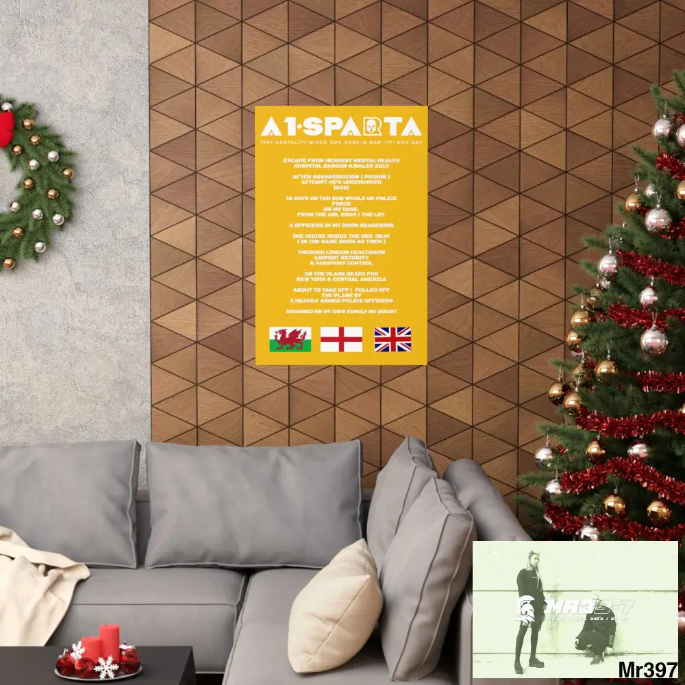 A1-Sparta Escape from Hergest MH Hospital 2013 Matte Vertical Posters Poster