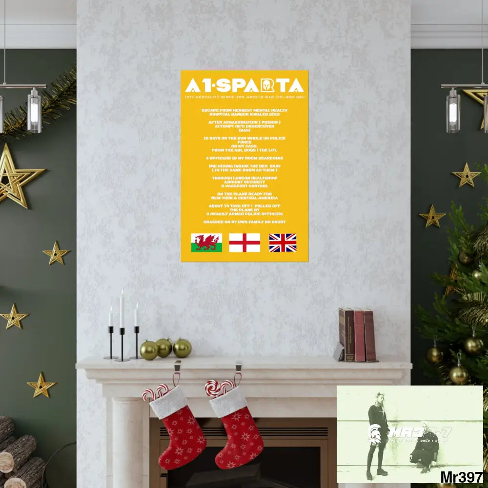 A1-Sparta Escape from Hergest MH Hospital 2013 Matte Vertical Posters Poster