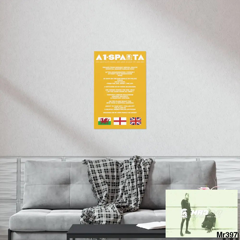 A1-Sparta Escape from Hergest MH Hospital 2013 Matte Vertical Posters Poster