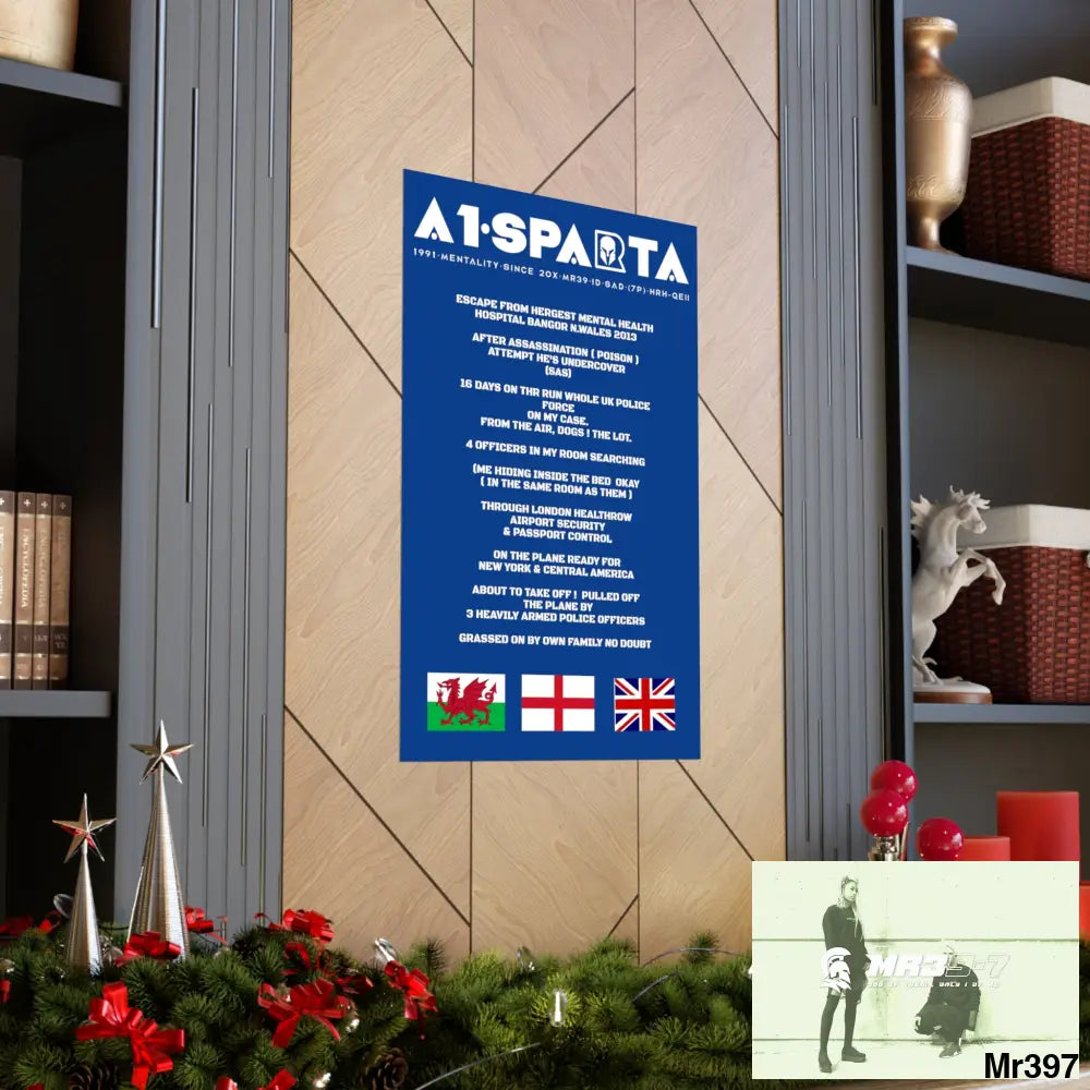 A1-Sparta Escape from Hergest MH Hospital 2013 Matte Vertical Posters Poster