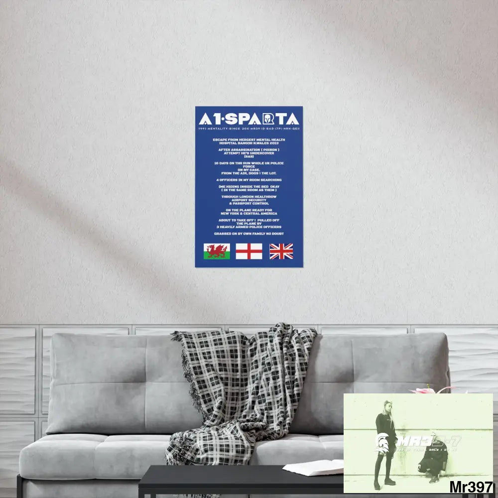 A1-Sparta Escape from Hergest MH Hospital 2013 Matte Vertical Posters Poster