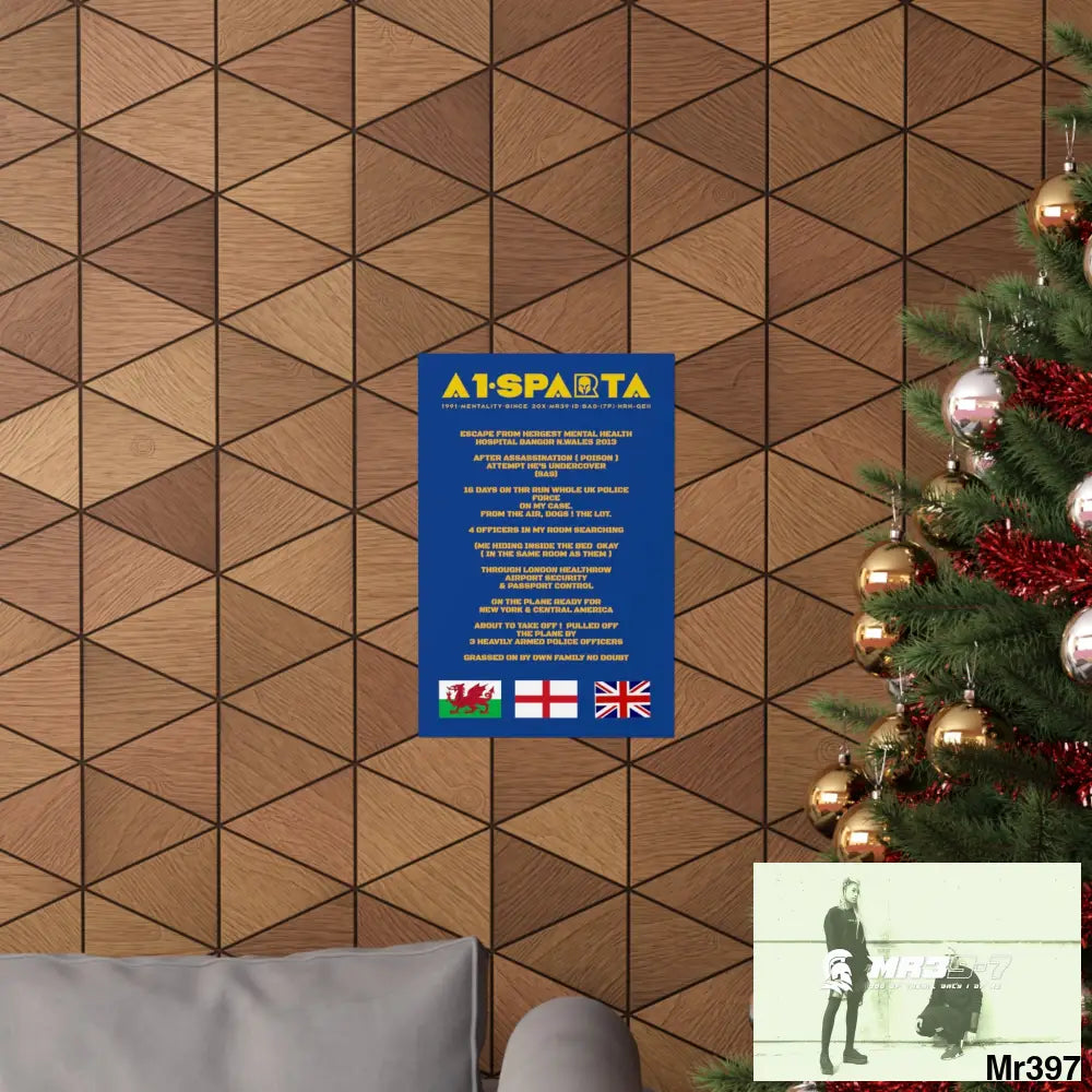 A1-Sparta Escape from Hergest MH Hospital 2013 Matte Vertical Posters Poster