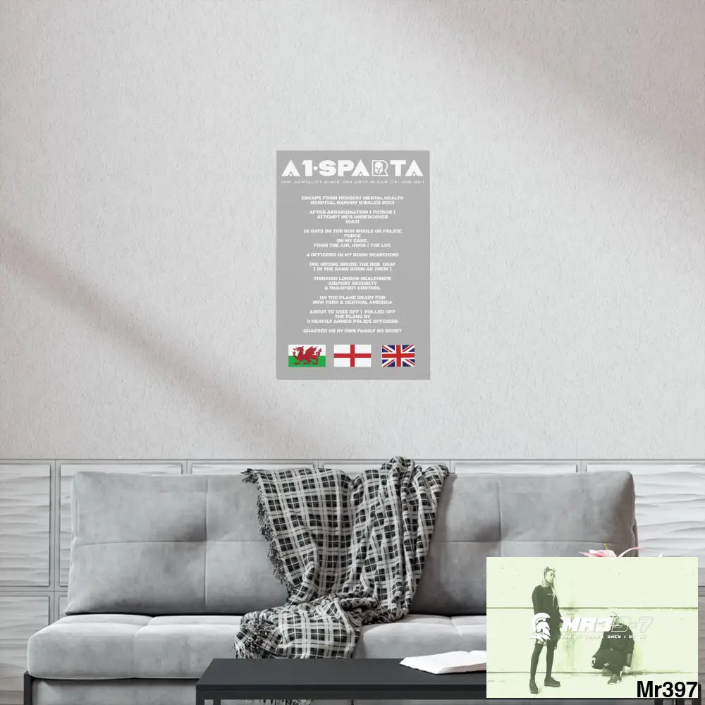 A1-Sparta Escape from Hergest MH Hospital 2013 Matte Vertical Posters Poster