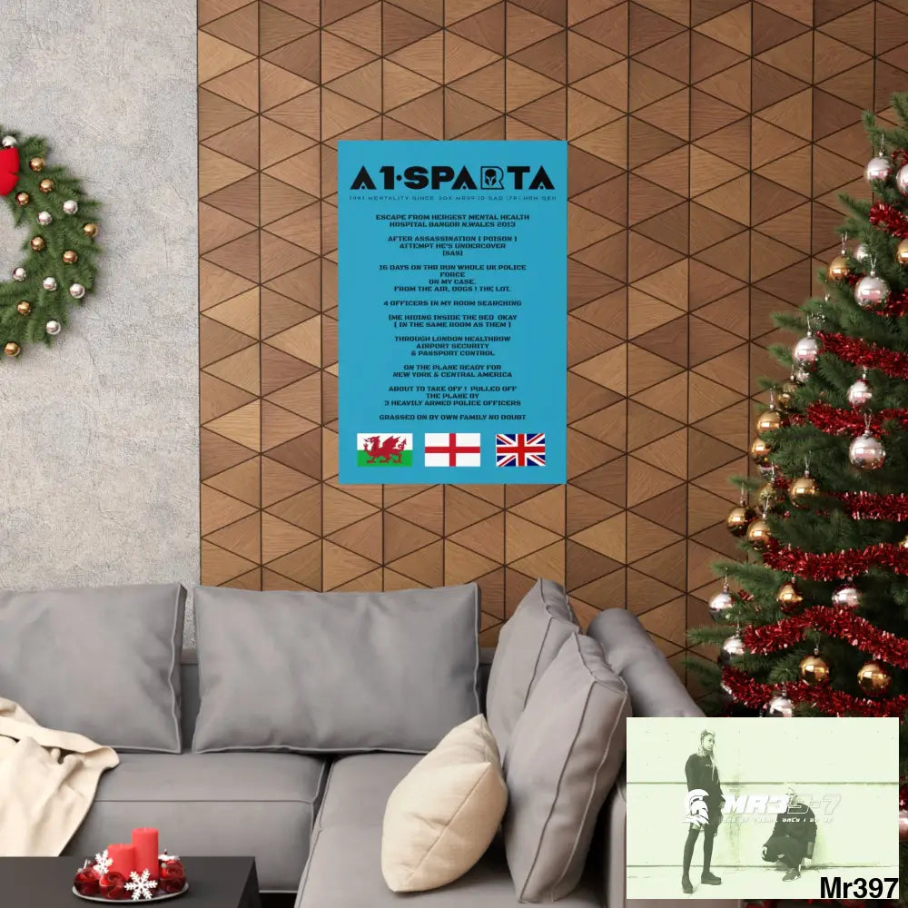 A1-Sparta Escape from Hergest MH Hospital 2013 Matte Vertical Posters Poster