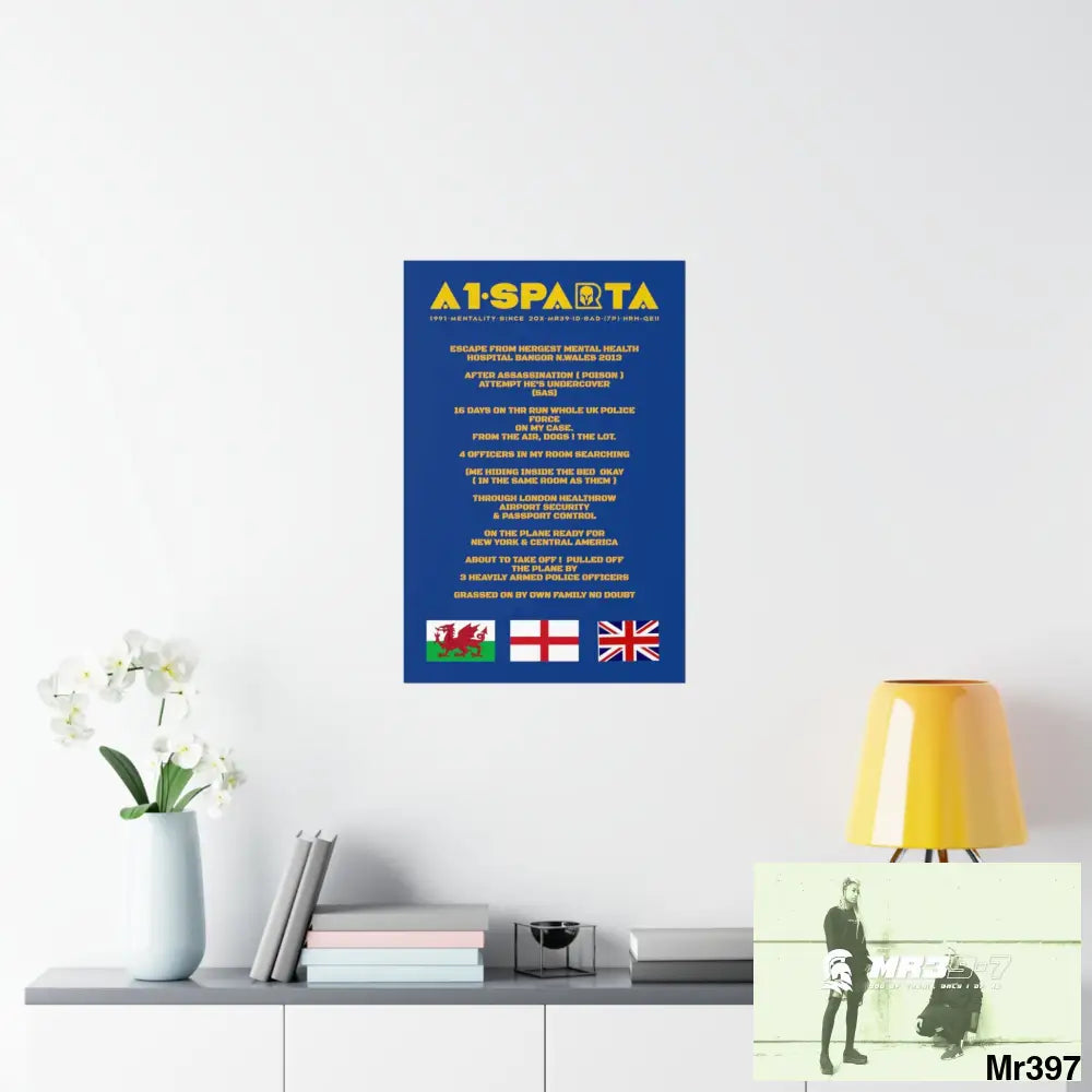 A1-Sparta Escape from Hergest MH Hospital 2013 Matte Vertical Posters Poster