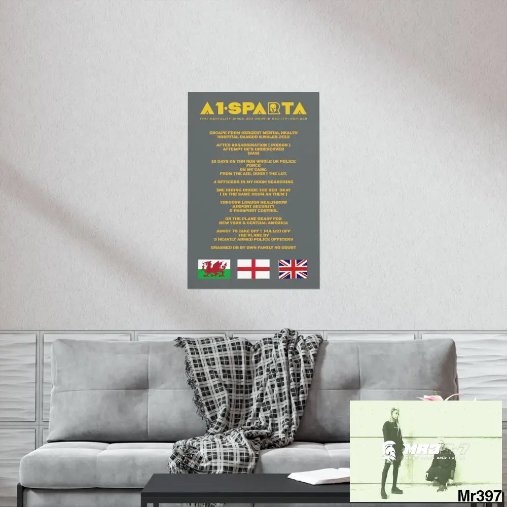 A1-Sparta Escape from Hergest MH Hospital 2013 Matte Vertical Posters Poster