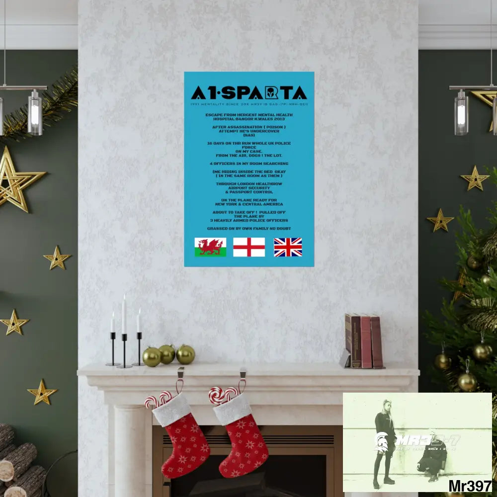 A1-Sparta Escape from Hergest MH Hospital 2013 Matte Vertical Posters Poster