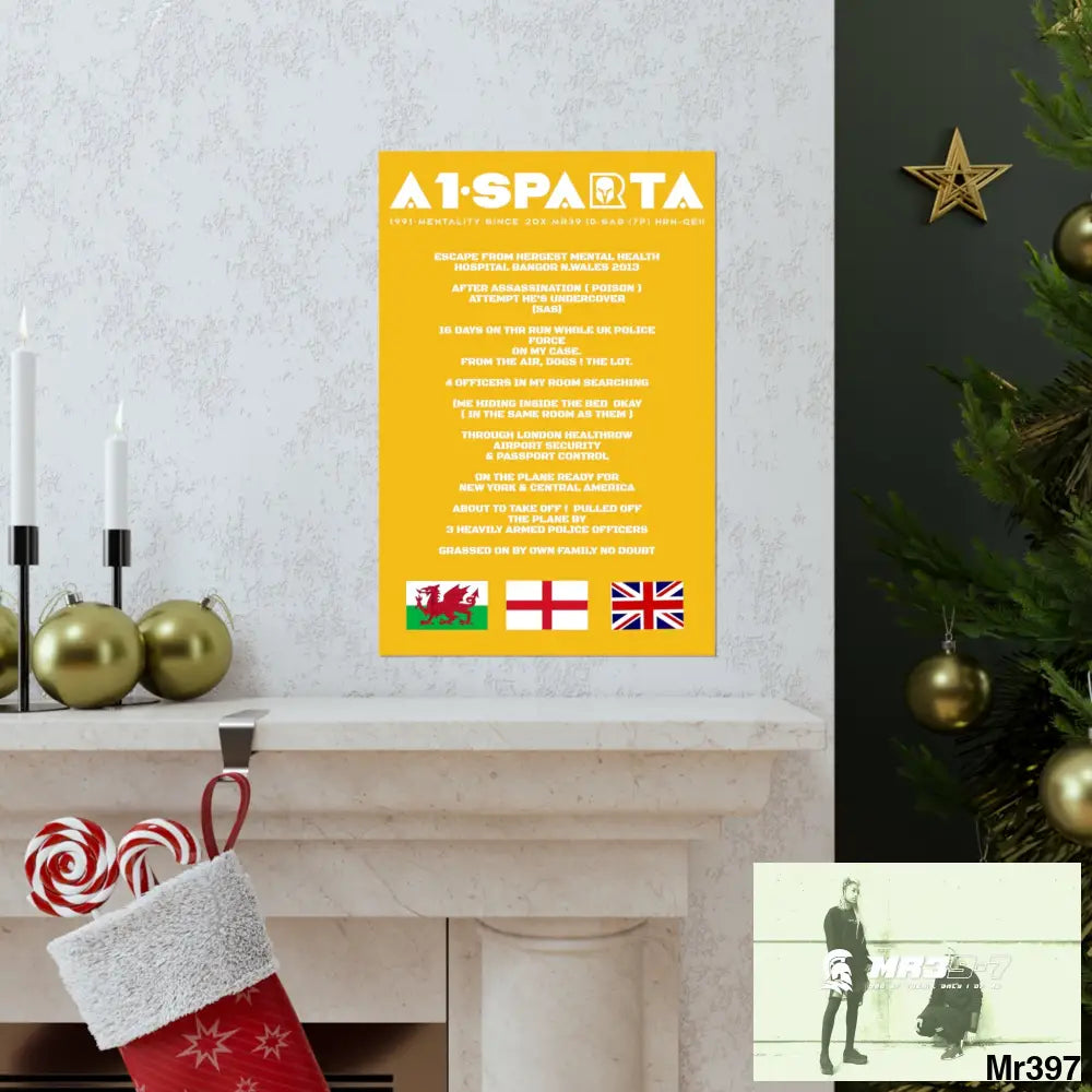 A1-Sparta Escape from Hergest MH Hospital 2013 Matte Vertical Posters Poster