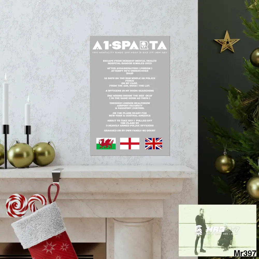 A1-Sparta Escape from Hergest MH Hospital 2013 Matte Vertical Posters Poster