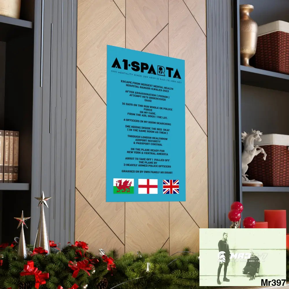 A1-Sparta Escape from Hergest MH Hospital 2013 Matte Vertical Posters Poster