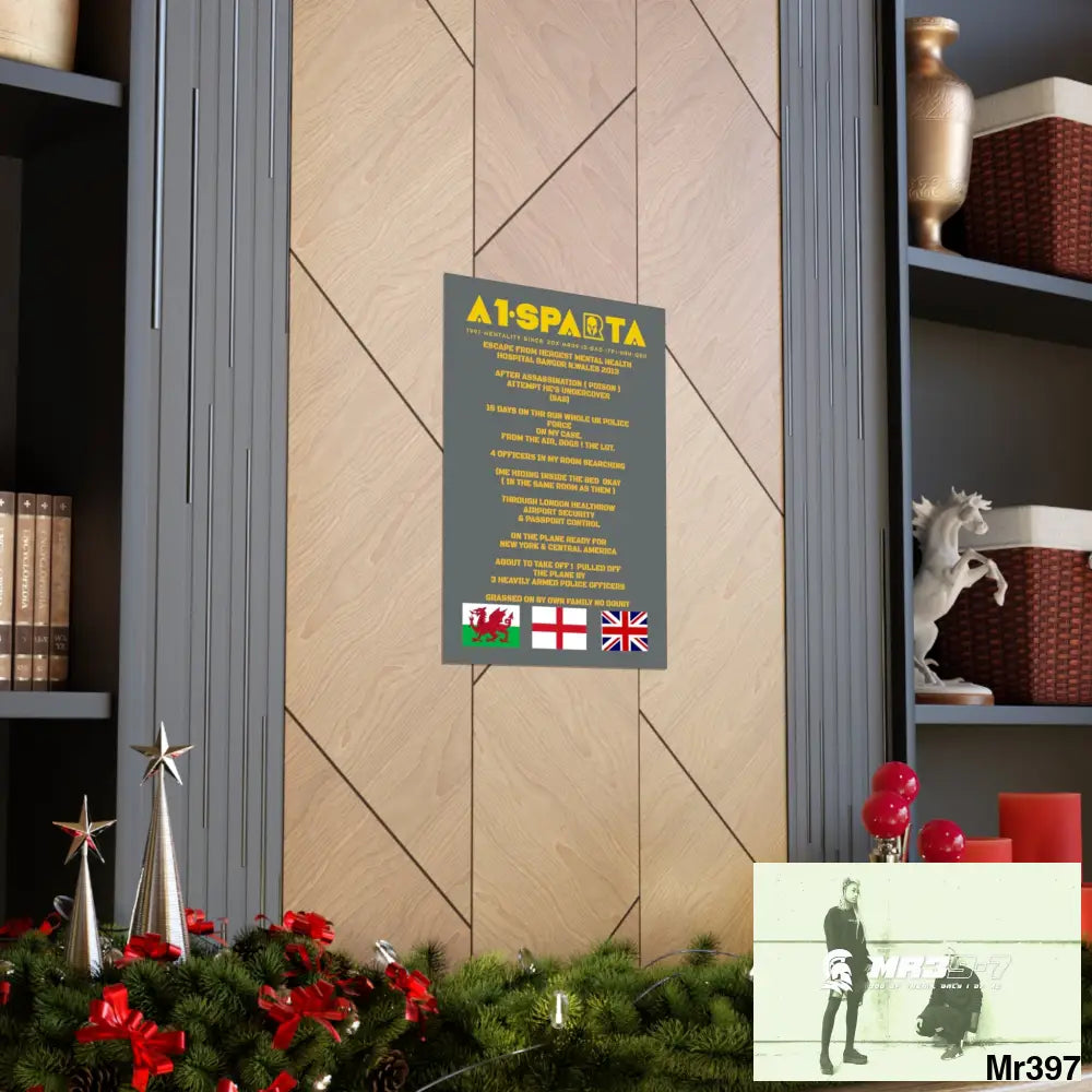 A1-Sparta Escape from Hergest MH Hospital 2013 Matte Vertical Posters Poster