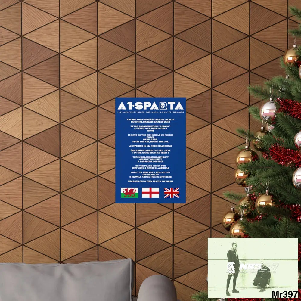 A1-Sparta Escape from Hergest MH Hospital 2013 Matte Vertical Posters Poster