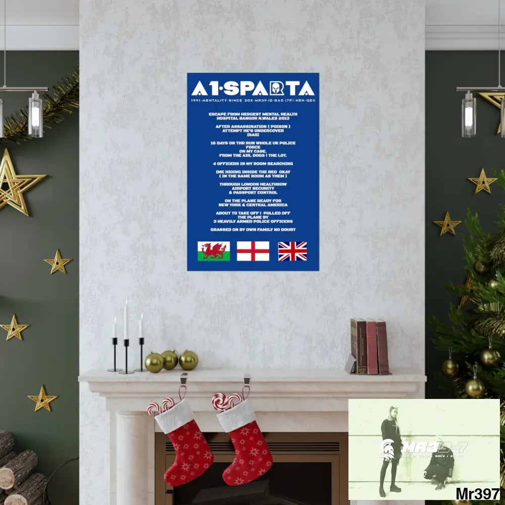 A1-Sparta Escape from Hergest MH Hospital 2013 Matte Vertical Posters Poster