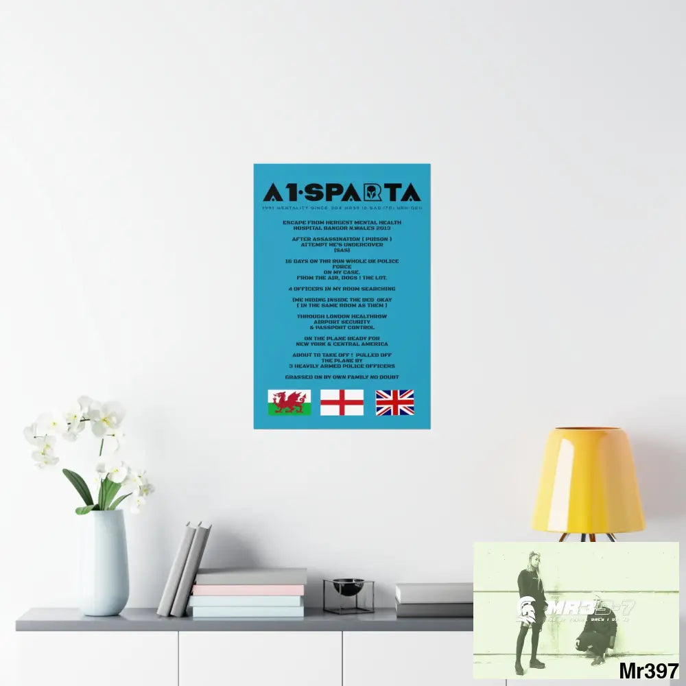 A1-Sparta Escape from Hergest MH Hospital 2013 Matte Vertical Posters Poster