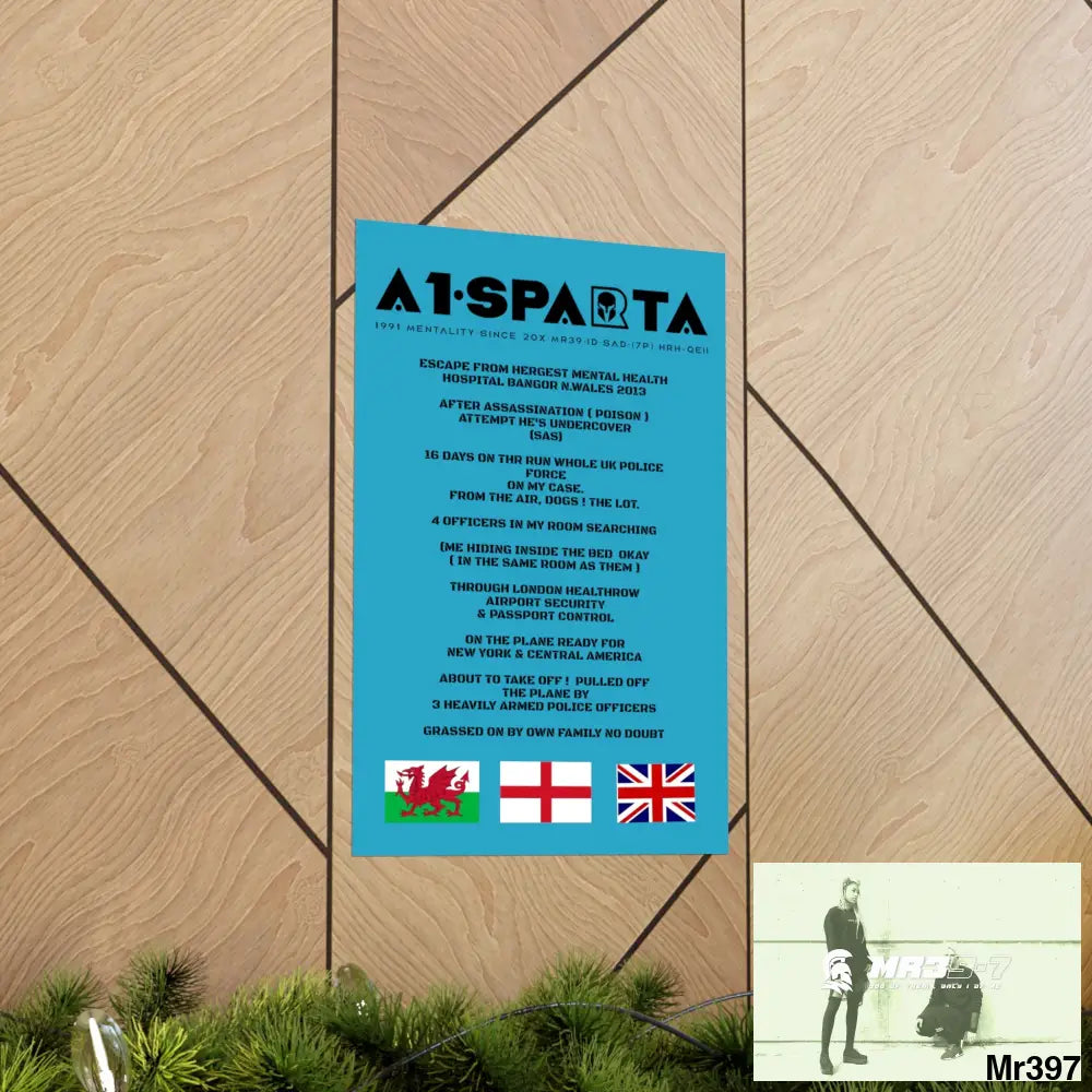 A1-Sparta Escape from Hergest MH Hospital 2013 Matte Vertical Posters Poster