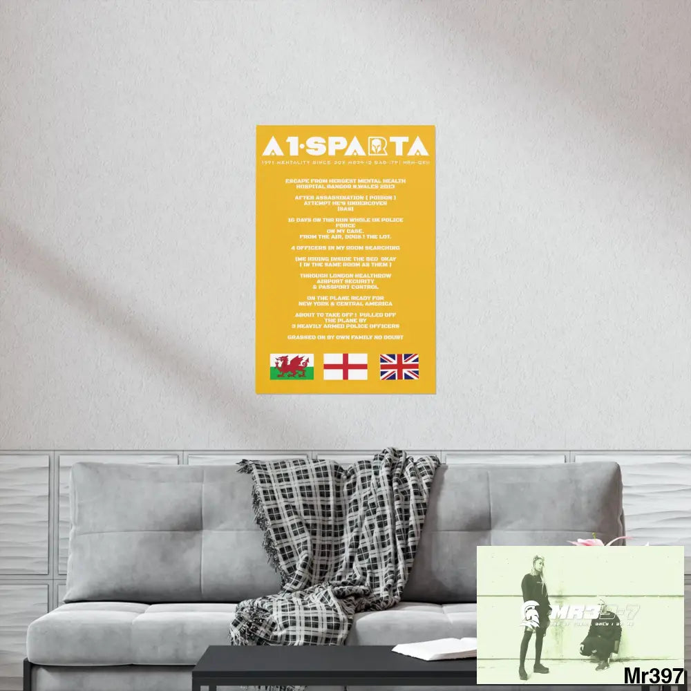A1-Sparta Escape from Hergest MH Hospital 2013 Matte Vertical Posters Poster