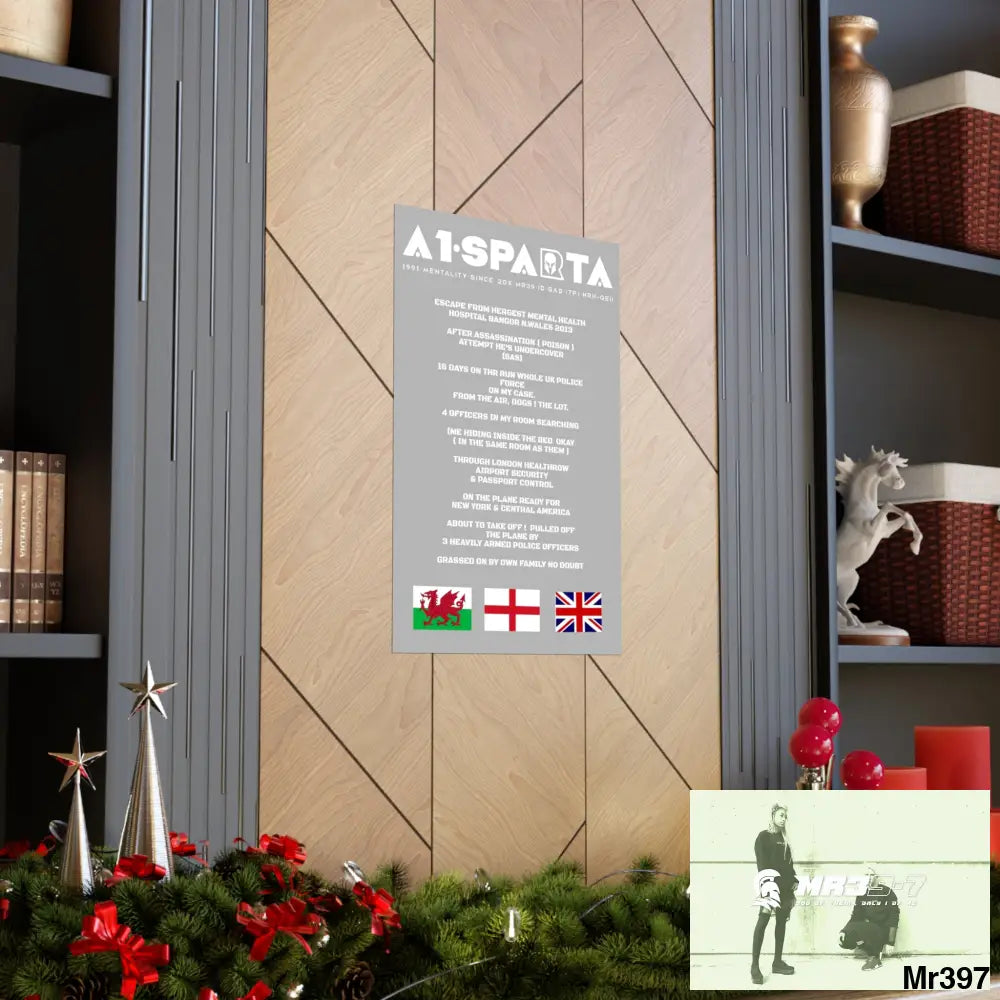 A1-Sparta Escape from Hergest MH Hospital 2013 Matte Vertical Posters Poster
