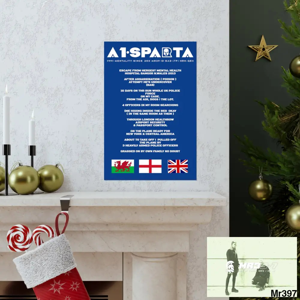 A1-Sparta Escape from Hergest MH Hospital 2013 Matte Vertical Posters Poster