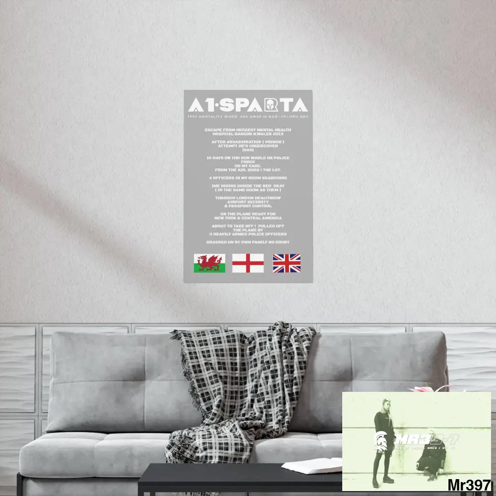 A1-Sparta Escape from Hergest MH Hospital 2013 Matte Vertical Posters Poster
